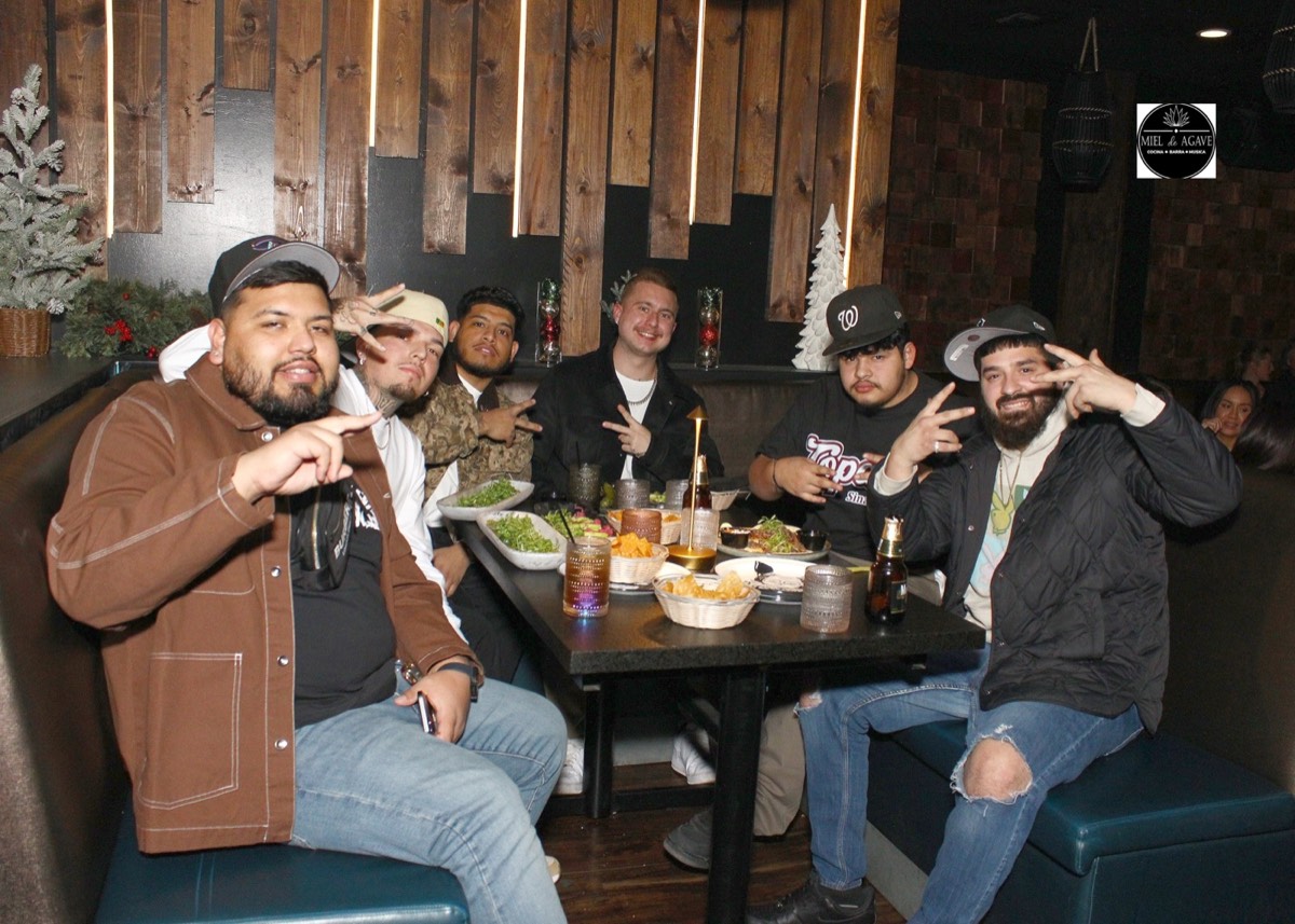 The whole table showed up at Miel de Agave