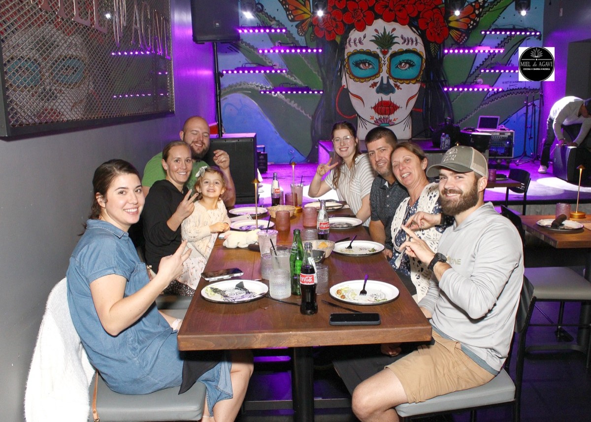 Family night out at Miel de Agave