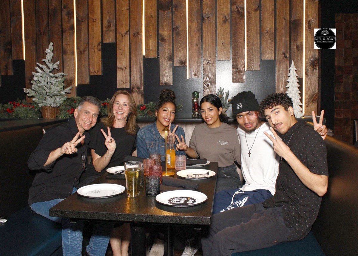 The whole crew at Miel de Agave